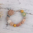 Load image into Gallery viewer, Handmade Free Personalized Name Silicone Wood Pacifier Clips Safe
