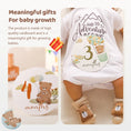 Load image into Gallery viewer, Cardboard Baby Monthly Milestone Photo Card Double Sided Photo Prop
