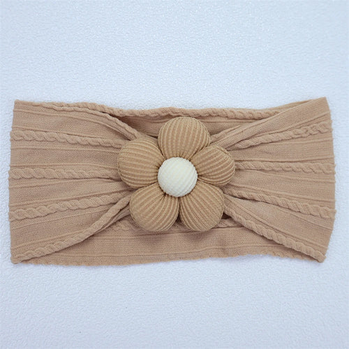 New Flower Newborn Baby Headband Soft Elastic Nylon Infant Toddler