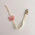 Load image into Gallery viewer, Children's Korean style pacifier chain Bear head teething rubber
