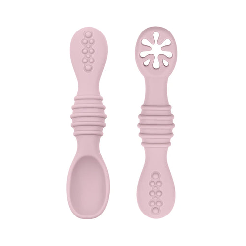 Baby Spoon Fork Set Food Grade Silicone Sticky Spoon Children Cutlery