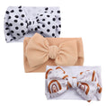 Load image into Gallery viewer, 3Pcs/Lot Flower Bullet Baby Headband Cow Leopard Dot Print Headwraps
