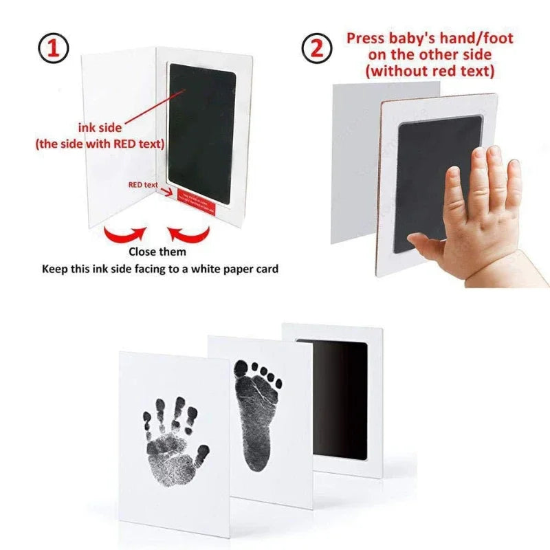 Baby Care Non-Toxic Baby Handprint Footprint Imprint Kit Baby