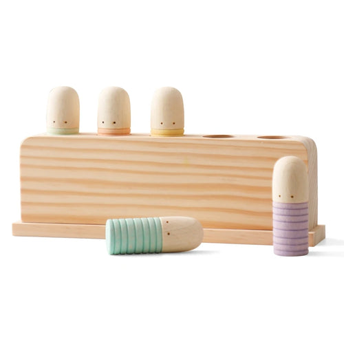 Wooden Baby Toys High Quality Pine Wood Bouncing Toy Montessori Toys