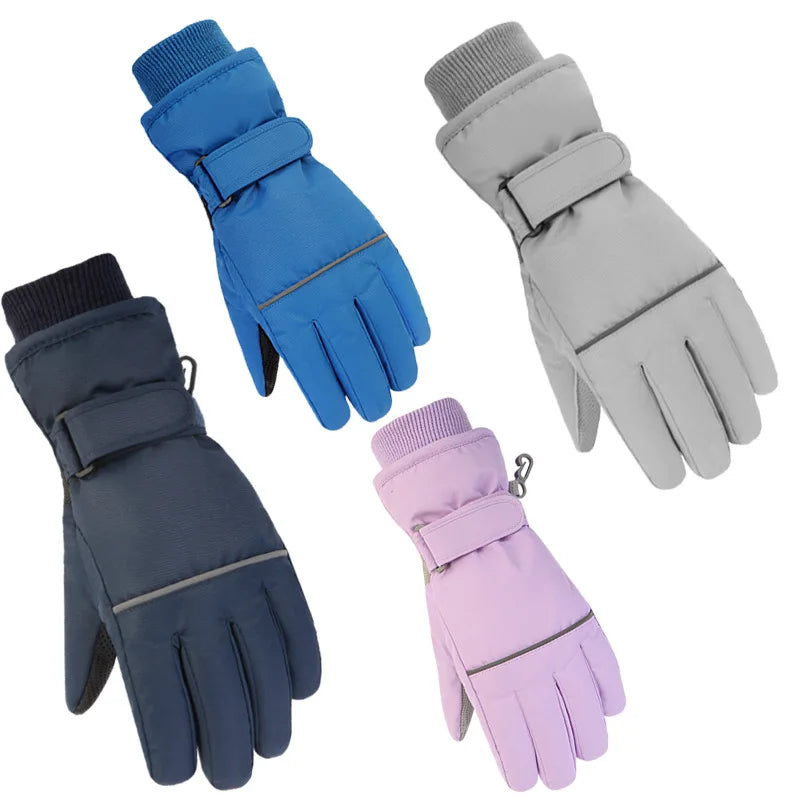 High Quality Kids Ski Gloves Winter Snowboard Snow Children Glove for