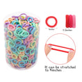 Load image into Gallery viewer, 100Pcs/bag Girls Colorful Hair Bands Set Nylon Elastic Rubber Band
