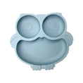 Load image into Gallery viewer, BPA Free Cute Owl Children Dishes Suction Plates Silicone Baby Dining
