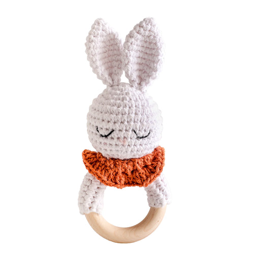 1pc Baby Animal Crochet Rattle 0 12 Months Baby Toys Mother Kids