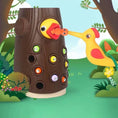 Load image into Gallery viewer, Montessori Baby Wooden Toys Magnetic Woodpecker Catching Worms Feeding
