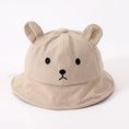 Load image into Gallery viewer, Cute Bear Baby Bucket Hat With Ears Boy Girl Cotton Kids Sun Hat
