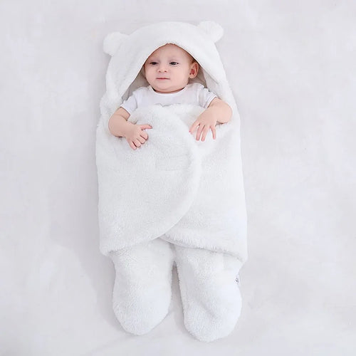 2024 Autumn Winter Infant Toddler Thicken Cashmere Receiving Blankets