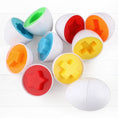 Load image into Gallery viewer, 12 Matching Eggs Montessori Sensory Baby Toys Easter Eggs Chicken
