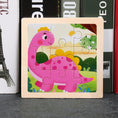 Load image into Gallery viewer, Hot Sale 11X11CM Kids Wooden Puzzle Baby Cartoon Animal Traffic
