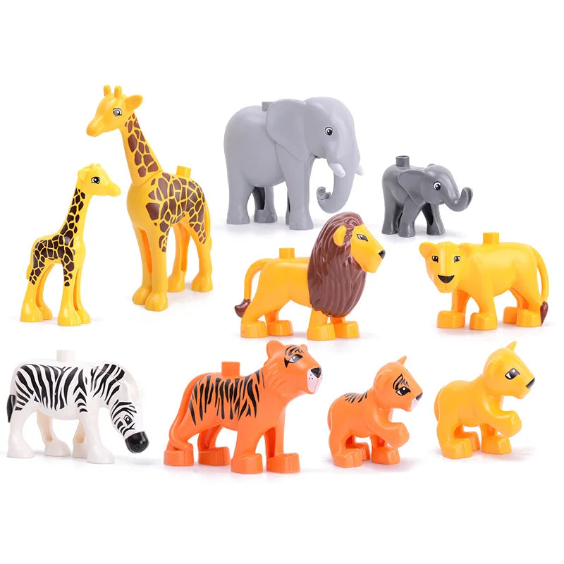 Big Building Blocks In Bulk Farm Zoo Animal Assemble Parts Accessories