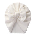 Load image into Gallery viewer, Solid Textured Ribbed Turban Baby Hats Bow Topknot Caps for Newborn
