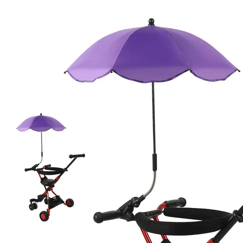 Universal Baby Car Pram Umbrella Adjustable Shade Umbrella Uv Sunshade