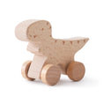 Load image into Gallery viewer, Wooden Baby Car Toys Beech Wooden Dinosaur Cartoon Car Teether
