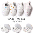 Load image into Gallery viewer, Baby White PU Sneaker Non-slip for Toddler Boys and Girls Cute
