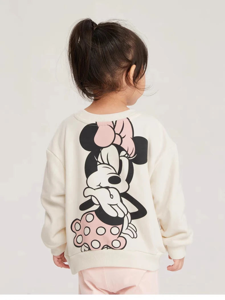 Baby Girl Cute Minnie Mouse Children Sweatshirt Spring Fall Clothing