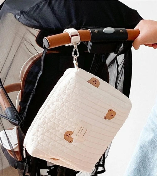 Korea Style Newborn Baby Care Diaper Bag Mummy Shoulder Bag Embroidery