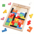 Load image into Gallery viewer, Wooden Puzzles Blocks Brain Teasers Toy Tangram Colorful Jigsaw Game
