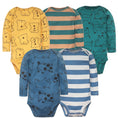 Load image into Gallery viewer, 3-5 PCS/LOT Soft Cotton Baby Bodysuits Long Sleeve Newborn Baby
