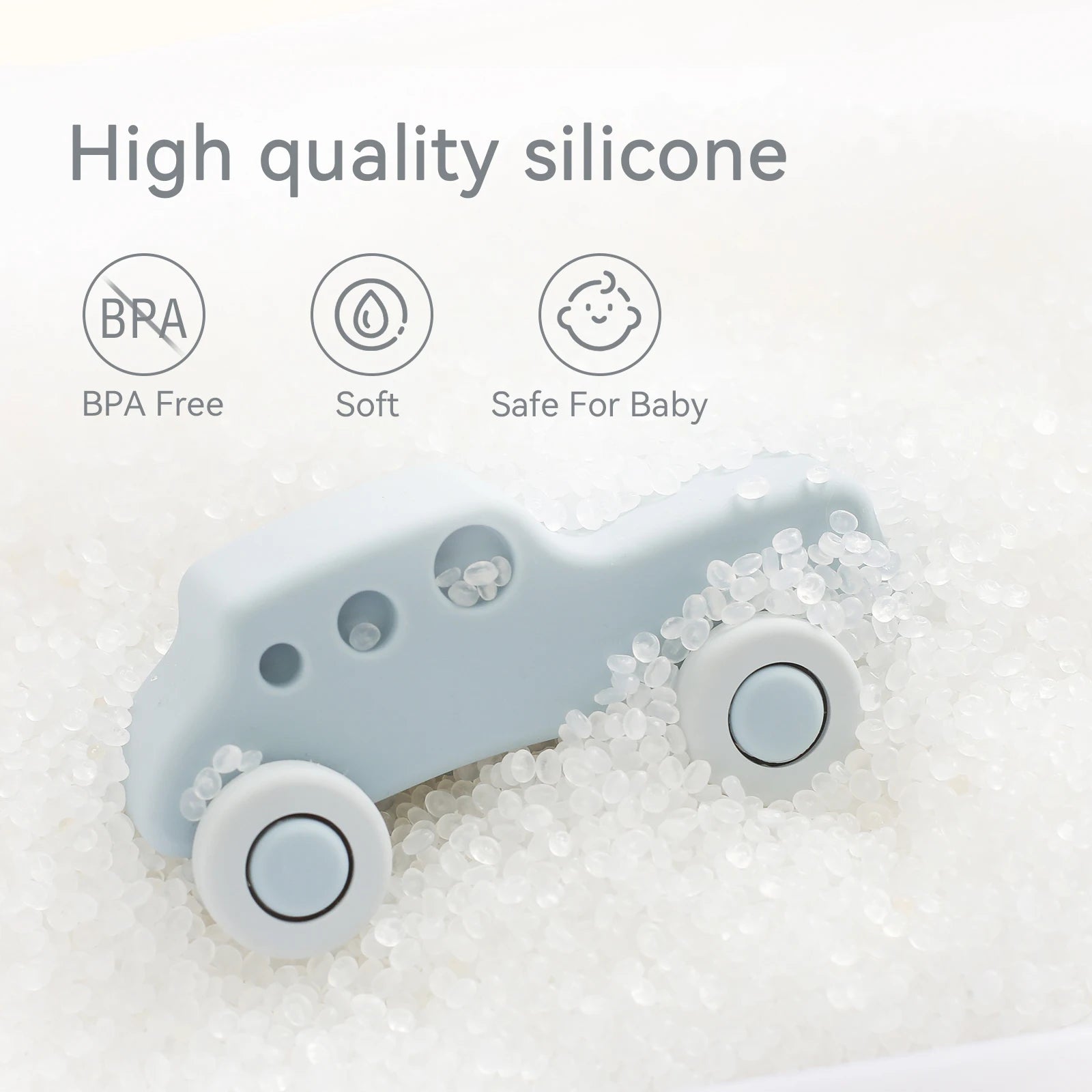 Montessori Baby Silicone Car Toys 0 12 Months Newborn Baby Things