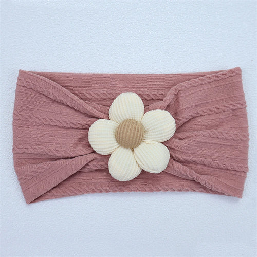 New Flower Newborn Baby Headband Soft Elastic Nylon Infant Toddler