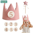 Load image into Gallery viewer, Baby Birthday Party Hat Set Crown Headband Magic Wand Toy Banner Cake
