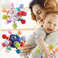 Load image into Gallery viewer, Montessori Baby Toys 0 12 Months Rotating Rattle Silicone Teething
