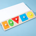 Load image into Gallery viewer, Montessori Colorful Geometry Grasping Board Wooden Toys Pegged Grab
