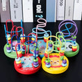 Load image into Gallery viewer, Colorful Wooden Roller Coaster Educational Circle Toy For Preschool
