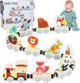 Load image into Gallery viewer, Montessori Magnetic Wooden Train Toys Early Educational Cognition
