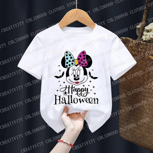 Mickey Mouse Halloween Children T Shirt Disney Pumpkin for Girl