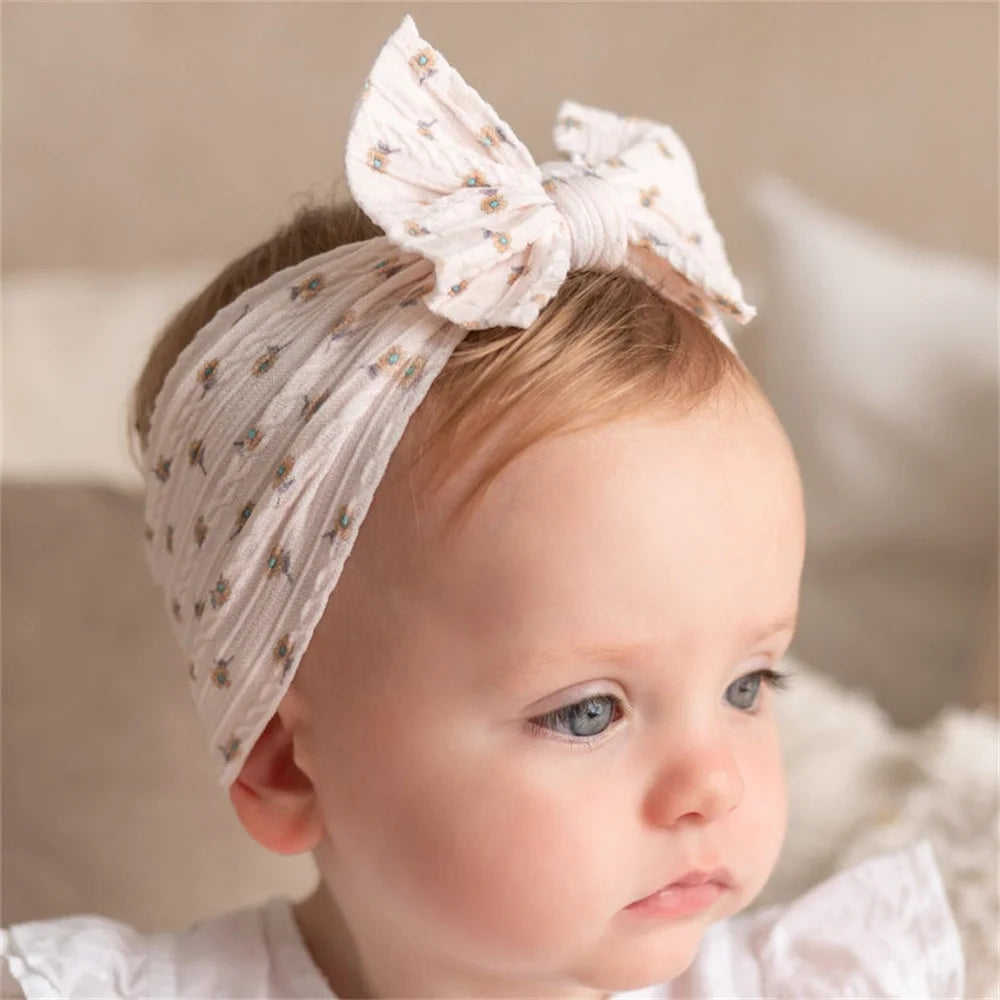 1pcs Bow Baby Head Band for Children Print Baby Headbands Newborn