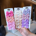 Load image into Gallery viewer, 6PCS Soft Cotton Bow Hairpin Girl Sweet Plaid Design Hairpin Color
