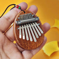 Load image into Gallery viewer, 1Pcs Wood Mini Thumb Piano Musical Toys 8 Tones Portable Beginner
