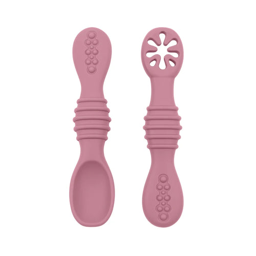 Baby Spoon Fork Set Food Grade Silicone Sticky Spoon Children Cutlery