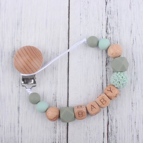 Baby Pacifier Clips Personalized Name Teethers Toys Dummy Nipples