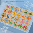 Load image into Gallery viewer, Children Wooden Toy Memory Find The Same Dinosaur Matching Jigsaw
