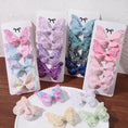 Load image into Gallery viewer, 2/4/5Pcs Girls Cute Sequins Double Butterfly Hair Clip Bow Hairpins
