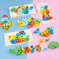 Load image into Gallery viewer, Montessori Wooden Toddler Puzzles for Kids Montessori Toys for
