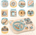 Load image into Gallery viewer, Montessori Toy Steering Wheel Wooden Busy Board Wooden Sensory Toys
