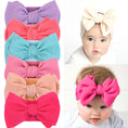 Load image into Gallery viewer, Solid Big Bow Topknot Headband for Baby Girls Elastic Nylon Hair Bands
