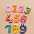 Load image into Gallery viewer, 10pcs/set Montessori Baby Number Refrigerator Fridge Magnetic Figure
