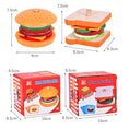 Load image into Gallery viewer, Children Pretend Play Kitchen Toys Hamburger Sandwich Simulation Food
