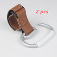 Load image into Gallery viewer, 1-2Pcs PU Leather Stroller Hooks Rotate 360 Degrees Multifunctional
