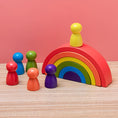 Load image into Gallery viewer, TYRY.HU New 6-10pcs Baby Silicone Building Block BPA Free Rainbow Soft
