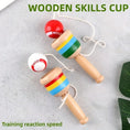 Load image into Gallery viewer, Montessori Toy Wooden Skill Sword Cup Develop Intelligence Smooth Toys
