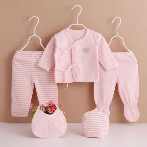 5Piece Sets Spring Baby Girl Boy Clothes Casual Cartoon Cute Print